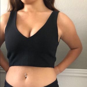 Vneck crop top/bralette